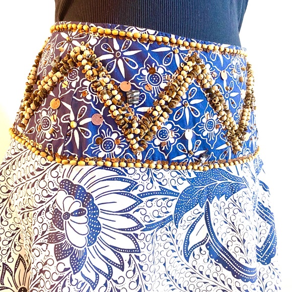 Haven Bleu Beaded Boho Gypsy Skirt - Picture 8 of 13